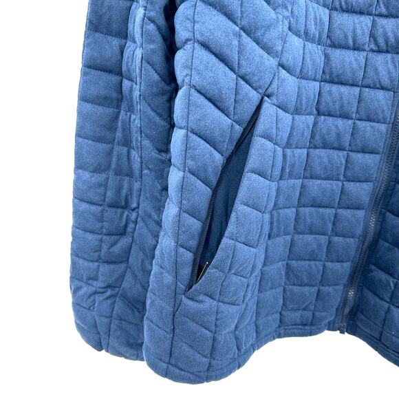 Ben Sherman‎ Size XXL Quilted Coat Jacket Blue Zip Up Pockets Winter Cold Layer - Picture 3 of 5